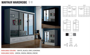 New Elevator Ray Furniture Luxury Mayfairrooms sliding mirror Wardrobe