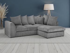 Ray Harley Jumbo Sofa Grey Right Hand Facing Corner