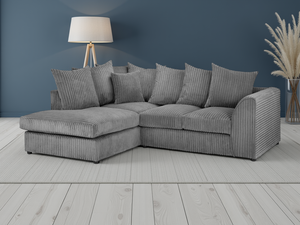 Ray Harley Jumbo Sofa Grey Left Hand Facing Corner
