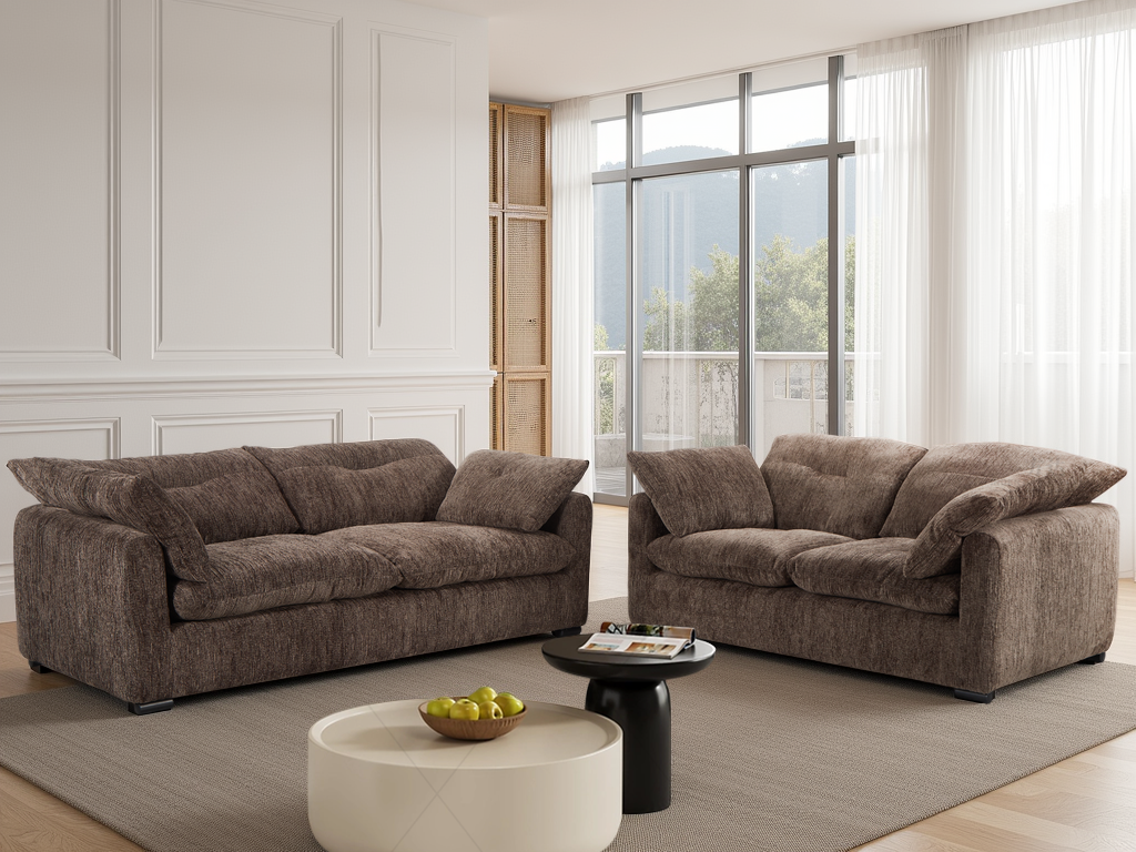 Ray Quetta Sofa Brown 3+2 Set