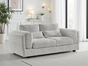 Ray Bari Sofa Grey Kick Back Comfy Couch 3 Seater 2 Seater Set