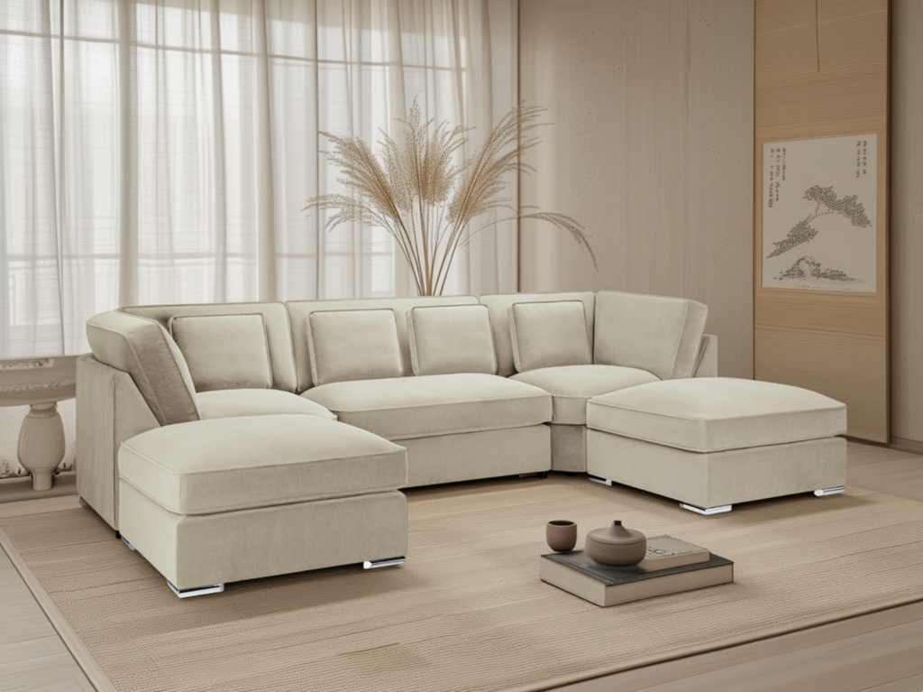 Ray Belgravia Sofa Beige U Shape Corner