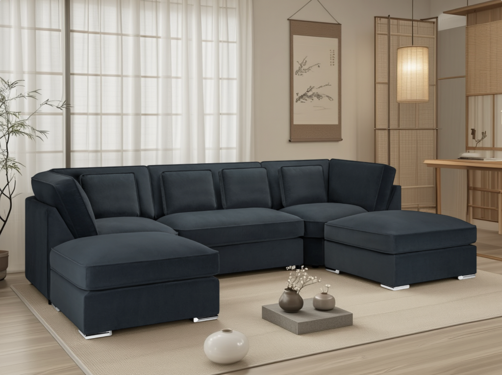Ray Belgravia Sofa Slate U Shape Corner