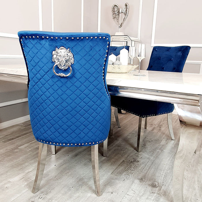 Bentley Chesterfield Quilted Design Velvet Dining Chair