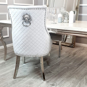 Bentley Chesterfield Quilted Design Velvet Dining Chair