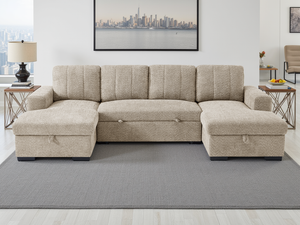 Ray Como Sofabed Beige U Shape Corner
