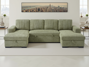 Ray Como Sofabed Green U Shape Corner