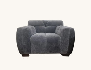 Aluxo Harlem chair Range in Steel Velvet
