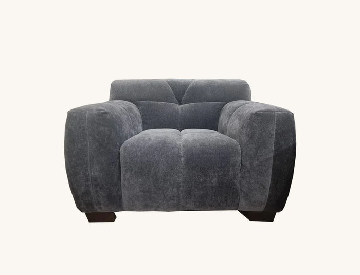 Aluxo Harlem chair Range in Steel Velvet