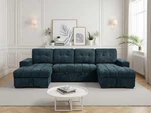 Ray Palermo Sofabed Teal U Shape Corner