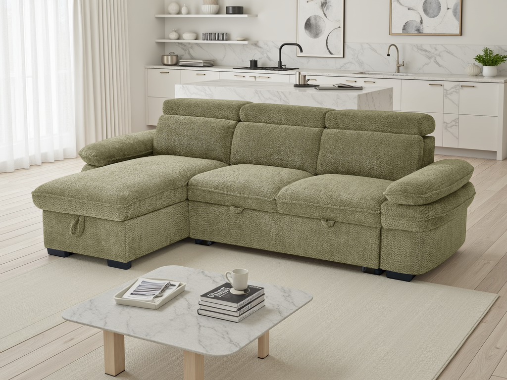 Ray Hudson Sofabed Green Universal Corner