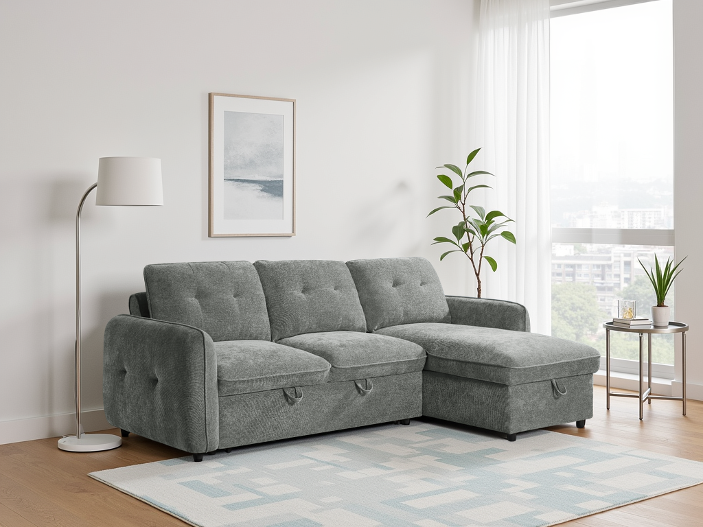 Ray Moscow Sofabed Grey Universal Corner
