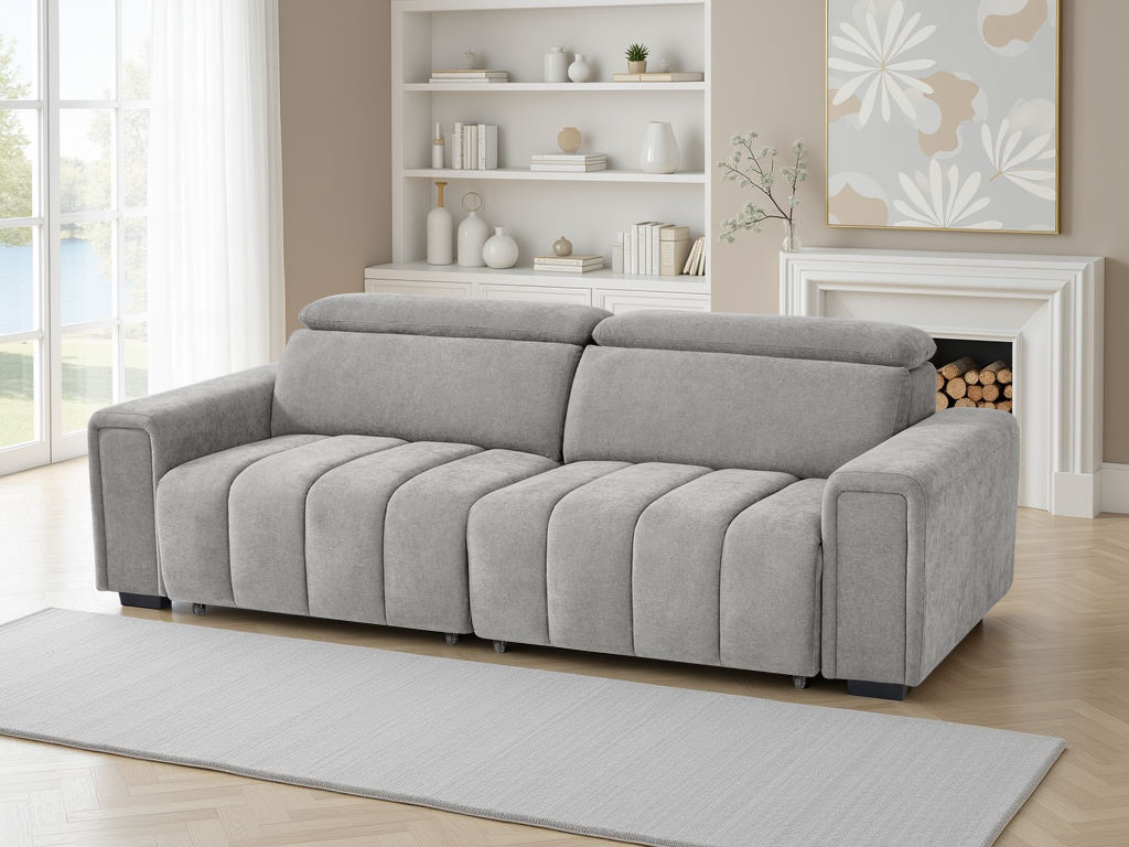 Ray Molly Electric Sofabed Grey 3 Seater
