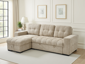 Ray Palermo Universal Corner Sofabed Beige