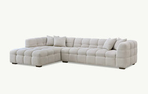 Aluxo Tribeca Corner Group in Oatmeal Boucle Fabric