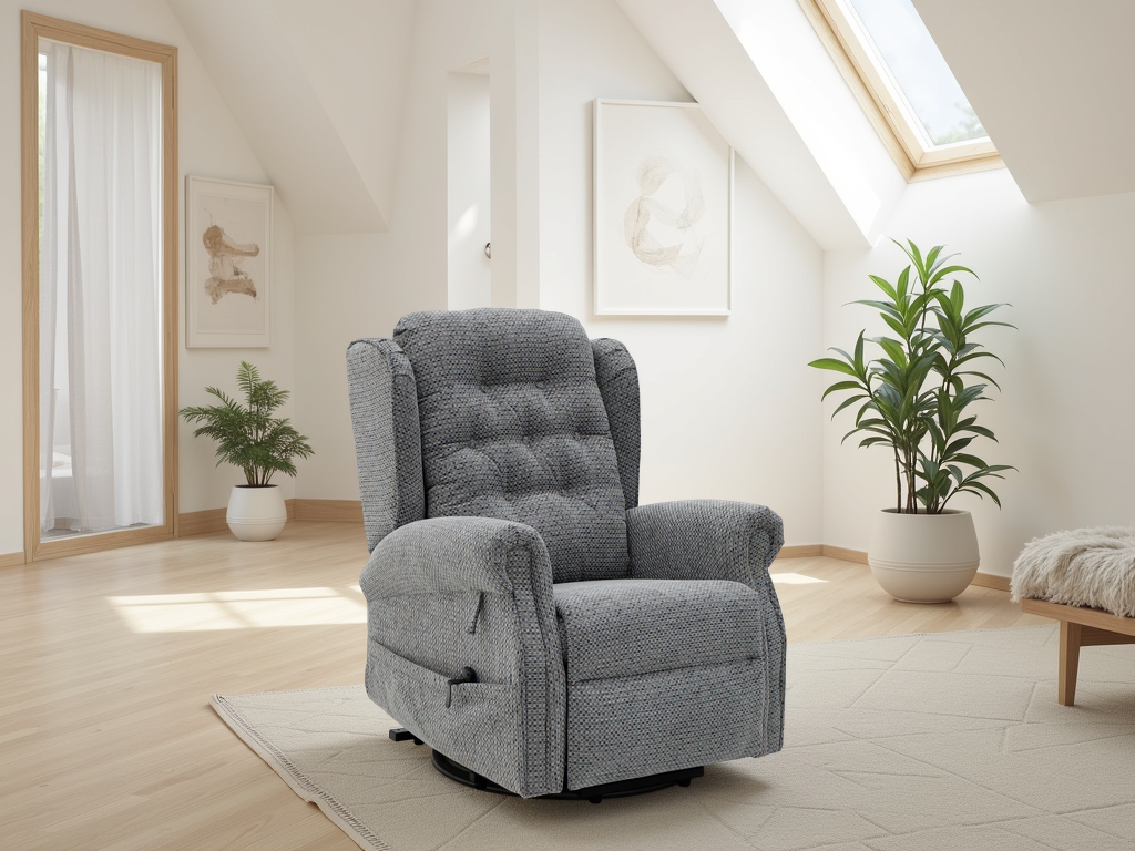 Ray Sienna Rise and Recline Chair Grey