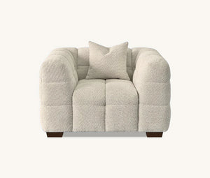 Tribeca Sofa Range in Oatmeal Boucle Fabric