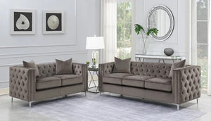 Ray Furniture Chesterfield Brooma Empire Couch Mink Plush Large 3 Seater 2 Seater Sofas Set