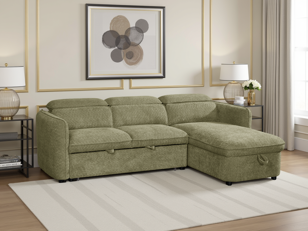 Ray Capri Sofabed Green Universal Corner