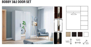 New Elevator Ray Luxury BOBBY sliding mirror wardrobe