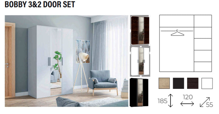 New Elevator Ray Luxury BOBBY sliding mirror wardrobe
