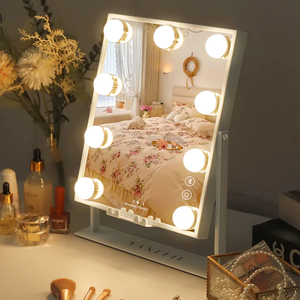 Ray Fenair Hollywood Glow Vanity Mirror with Wireless Charging M - 9 Dimmable LED Bulbs