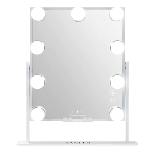 Ray Fenair Hollywood Glow Vanity Mirror with Wireless Charging M - 9 Dimmable LED Bulbs