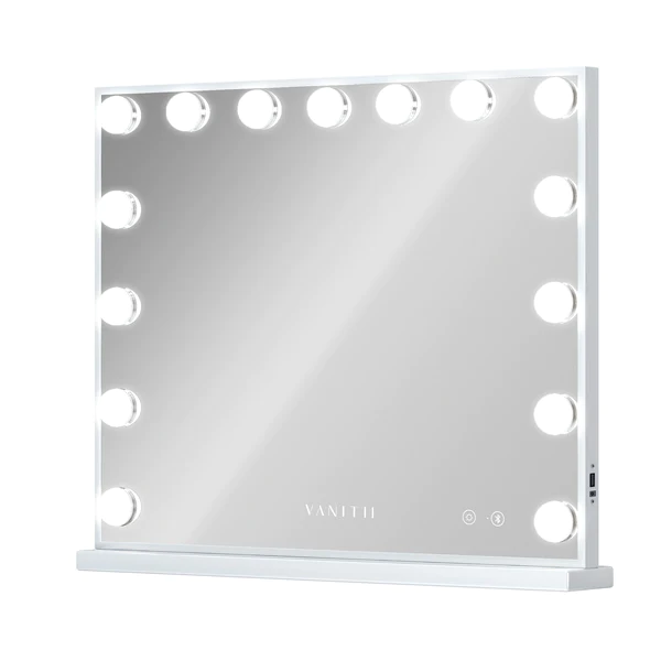 Ray Mary Hollywood Vanity Mirror with Bluetooth XXL - 15 Dimmable LED Bulbs