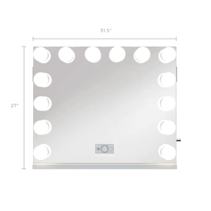 Ray Marilyn Hollywood Vanity Mirror Pro - Tabletop or Wall Mount Vanity Mirror with 14 Dimmable LED Bulbs