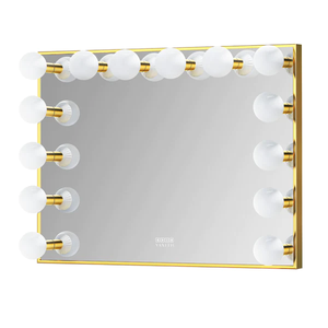 Ray Chanel Gold Hollywood Vanity Mirror - 14 Dimmable LED Bulbs