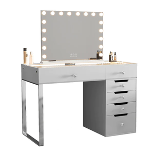 Ray Diana Vanity Desk Pro - 6 Storage Drawers