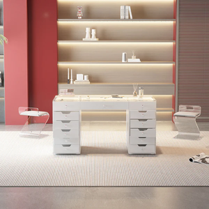 Ray Eva Vanity Desk - 13 Storage Drawers