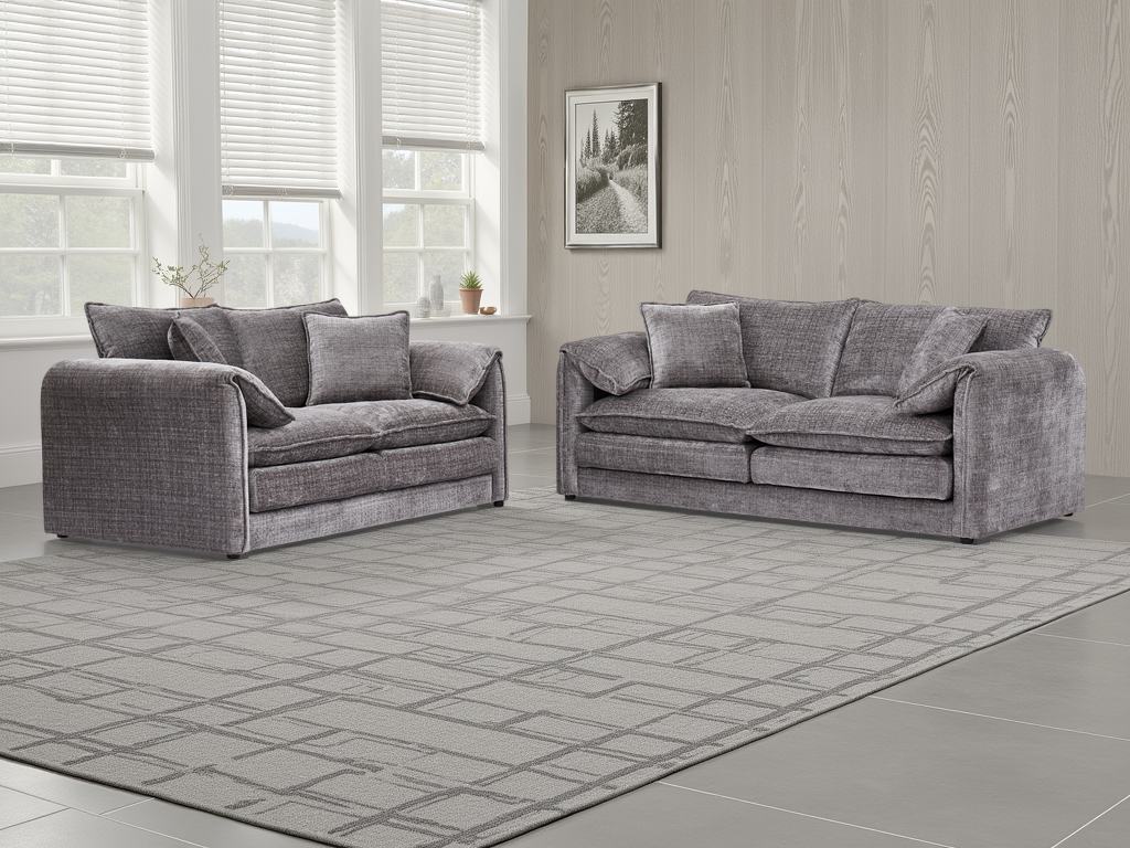 Ray Solaya Sofa Grey 3+2 Set