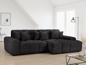 Ray Jacob Sofa Black Right Hand Facing Corner