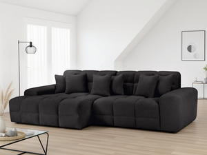 Ray Jacob Sofa Black Left Hand Facing Corner