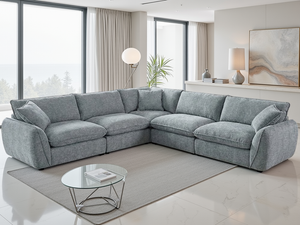 Ray Berlin Sofa Grey Large Corner
