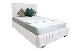 New Padded Panel Bed Frame Plush Velvet  Luxury Beds