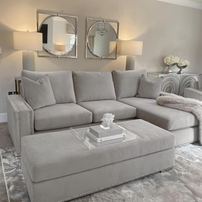 Large gray deals sectional sofa