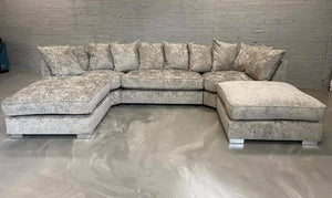 Belgravia U-Shape Grey Truffle Corner Sofa