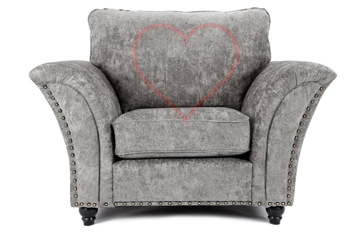 Cambridge Truffle Fabric Sofa 1 Seater (Armchair)