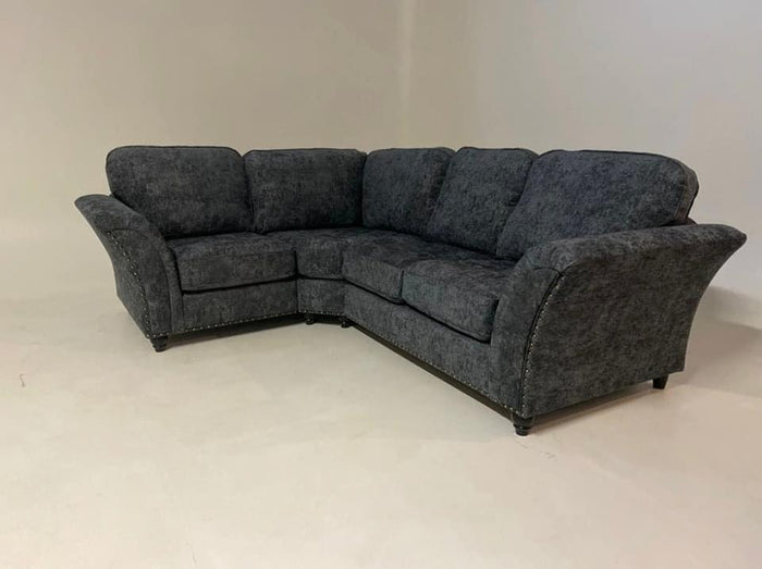 Cambridge Design Chenille Fabric 4 Seater Left Or Right Corner Fullback