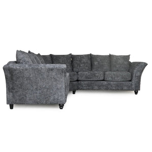 New Harrison Truffle Charcoal 5 Seater Double Corner L-Shape Sofa