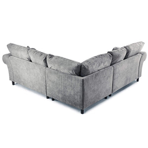 Nicole Chesterfield Sofa 5 Seater Double Corner Full Back