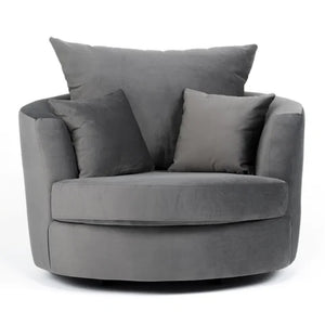 Alaska Plush Velvet Cuddle Chair