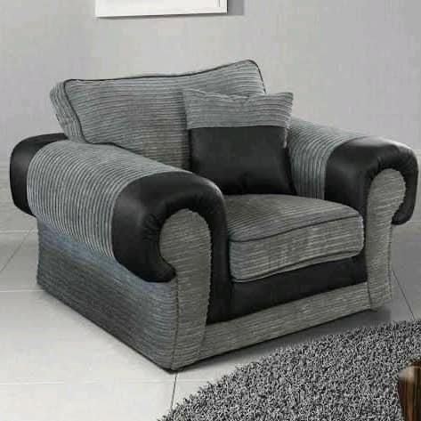 Tango Grey Jumbo Armchair 1 Seater Matching