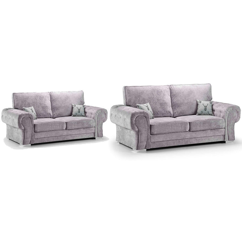 Vegas Chesterfield Sofa 3+2 Seater Mink