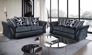 Shannon Fabric/Leather Sofa 3+2 Set